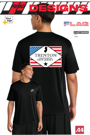 Custom A4 Cooling Performance Tee - DIAMOND FLAG