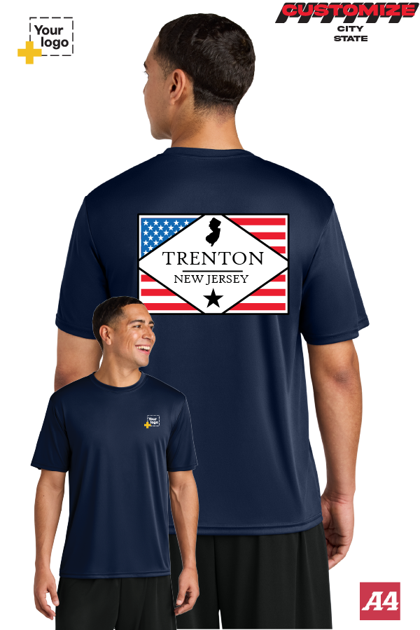 Custom A4 Cooling Performance Tee - DIAMOND FLAG