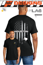 Custom Gildan® DryBlend® 50 Cotton/50 Poly T-Shirt - FLAG