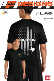 Custom A4 Cooling Performance Tee - FLAG