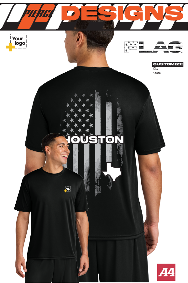 Custom A4 Cooling Performance Tee - FLAG