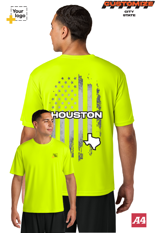 Custom A4 Cooling Performance Tee - FLAG