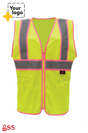 Two Tone Lady Zip Vest