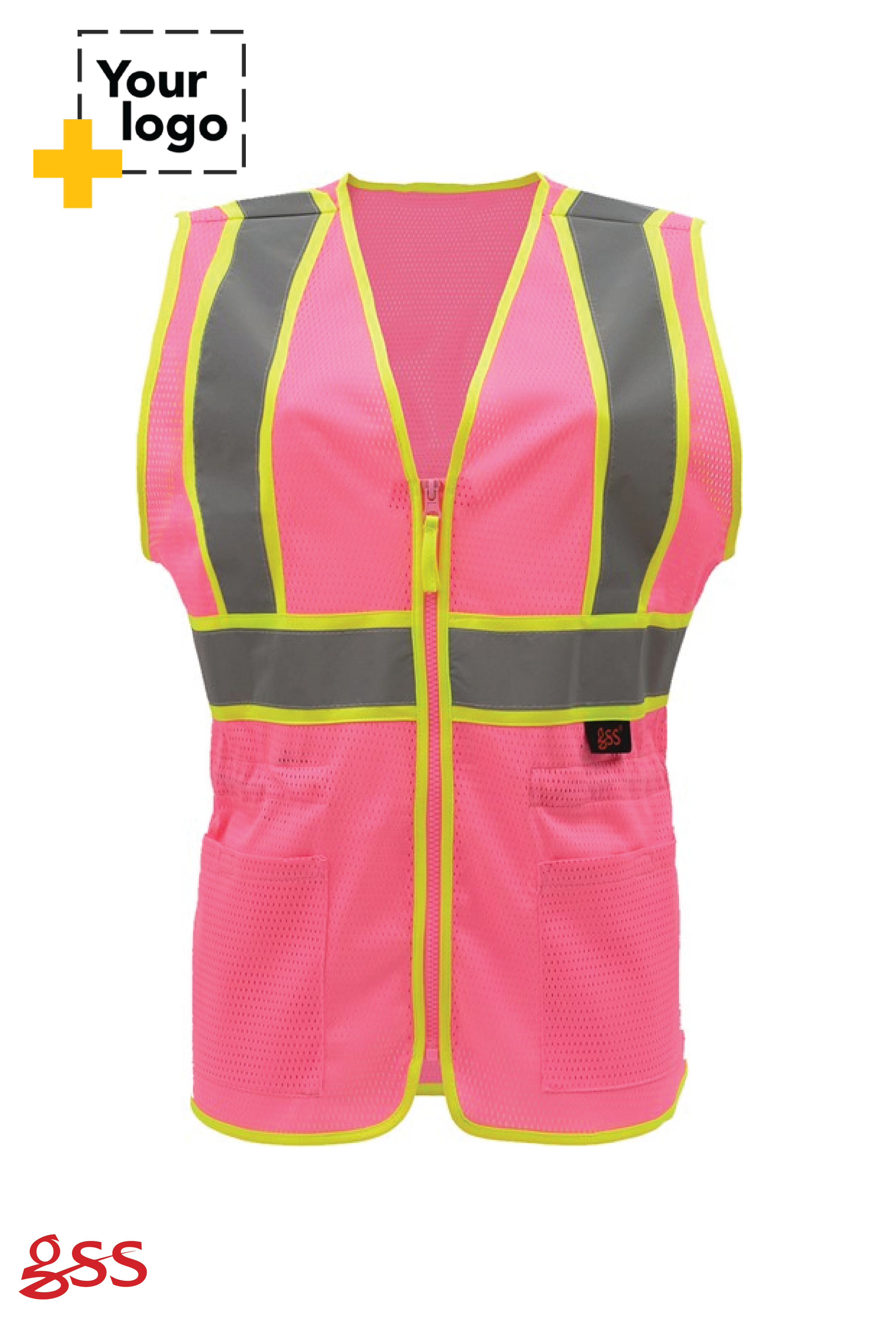 Two Tone Lady Zip Vest