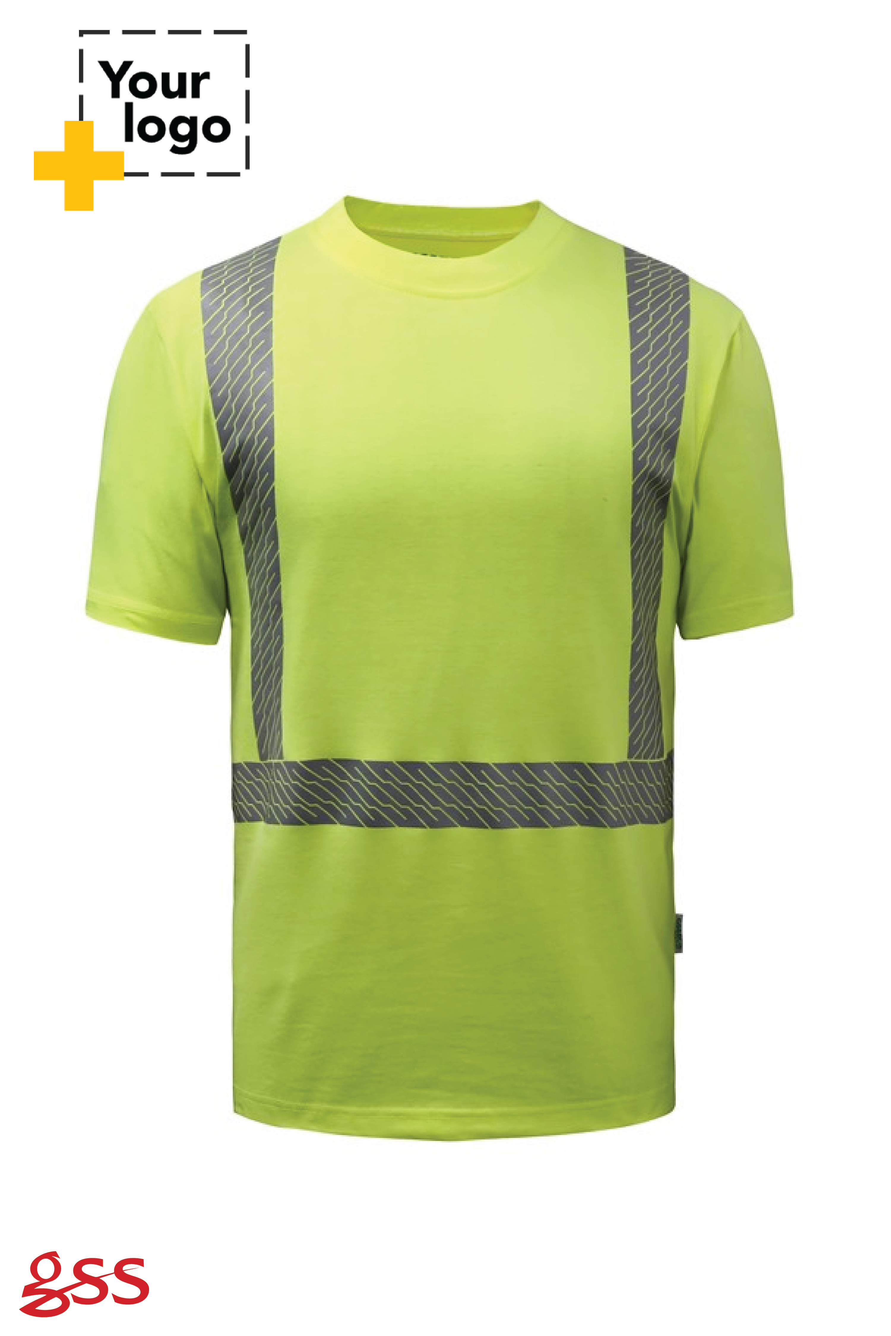 Class 2-ECO-UNIFI 50% Recycled Polyester/50% cotton blended Safety T-Shirt