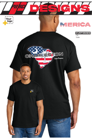 Custom Gildan® DryBlend® 50 Cotton/50 Poly T-Shirt - Merica State