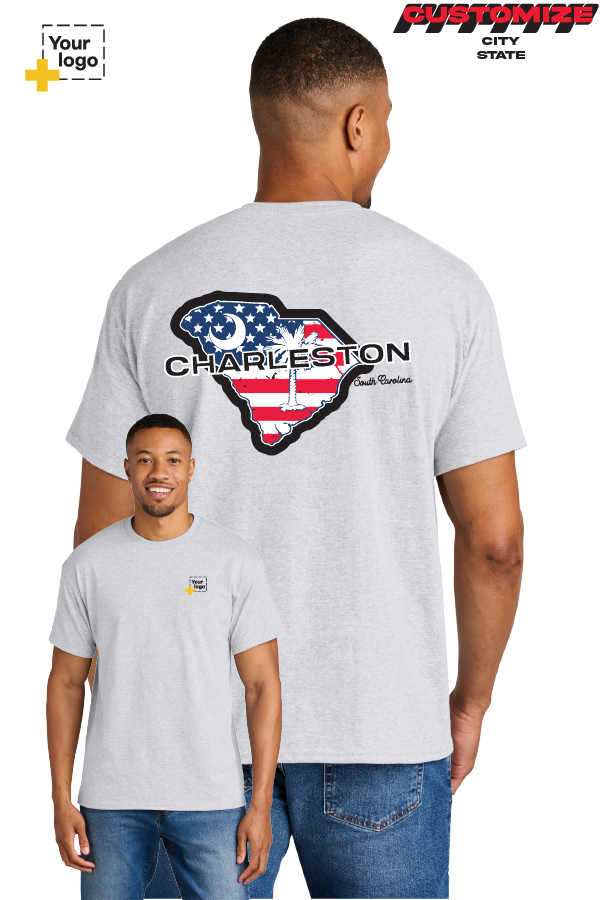 Custom Gildan® DryBlend® 50 Cotton/50 Poly T-Shirt - Merica State