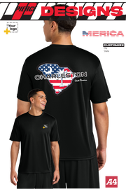 Custom A4 Cooling Performance Tee - Merica State