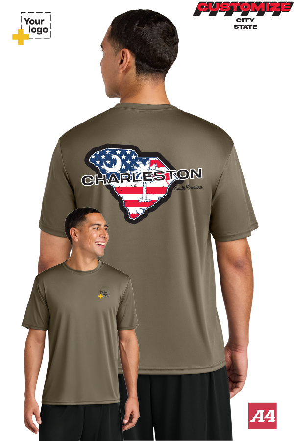 Custom A4 Cooling Performance Tee - Merica State