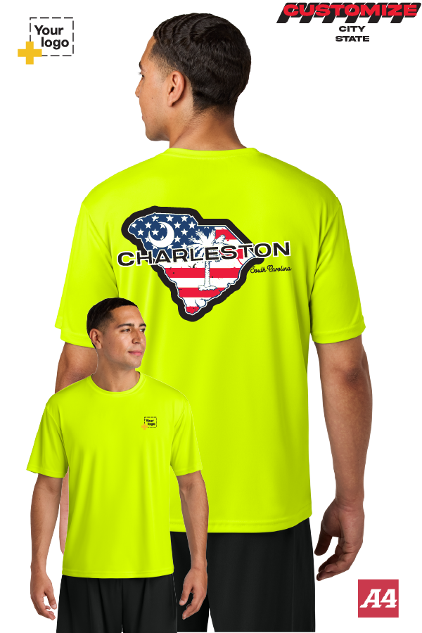 Custom A4 Cooling Performance Tee - Merica State