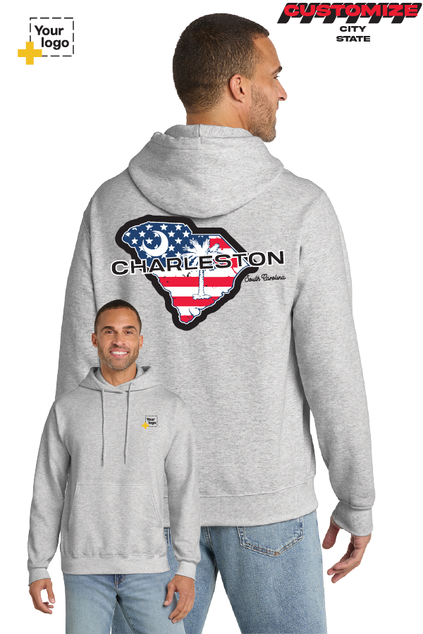 Custom Core Fleece Pullover Hooded Sweatshirt - Merica State