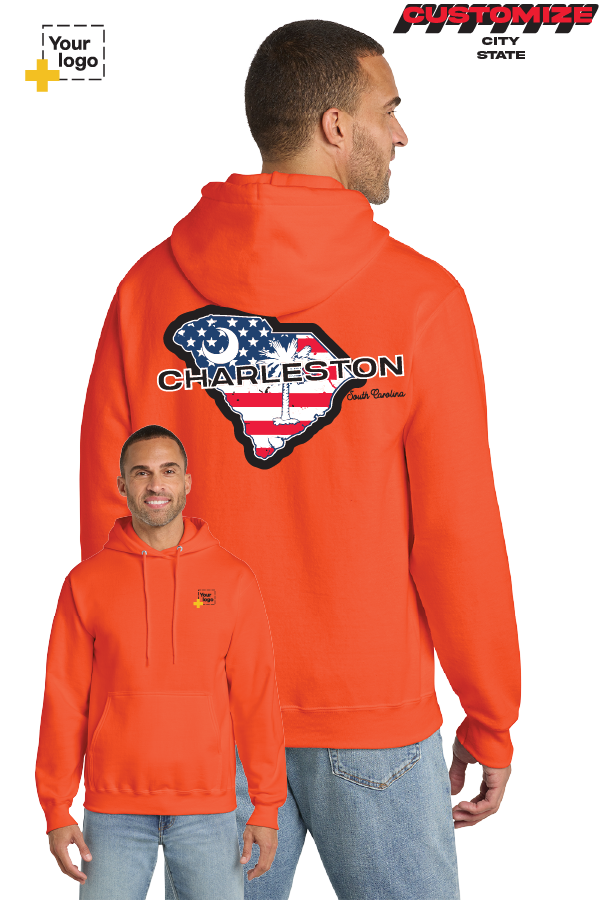 Custom Core Fleece Pullover Hooded Sweatshirt - Merica State