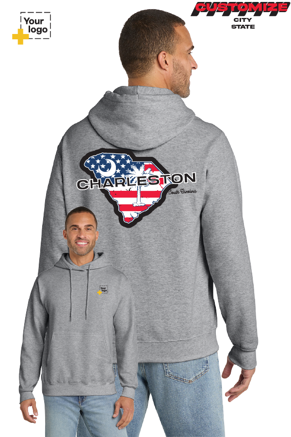 Custom Core Fleece Pullover Hooded Sweatshirt - Merica State