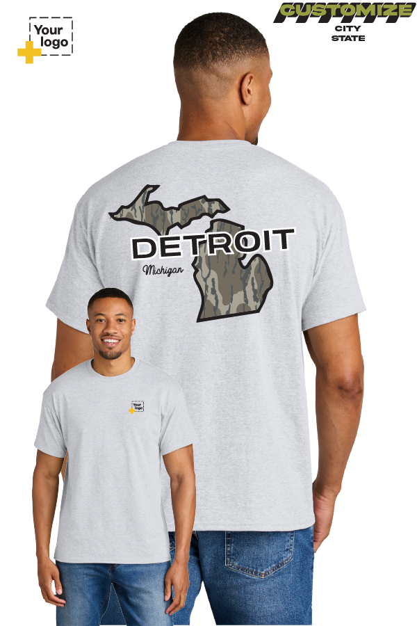 Custom Gildan® DryBlend® 50 Cotton/50 Poly T-Shirt - Bottomland Camo