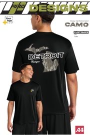 Custom A4 Cooling Performance Tee - Bottomland Camo