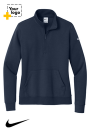 Nike Women's Club Fleece Sleeve Swoosh 1/2-Zip