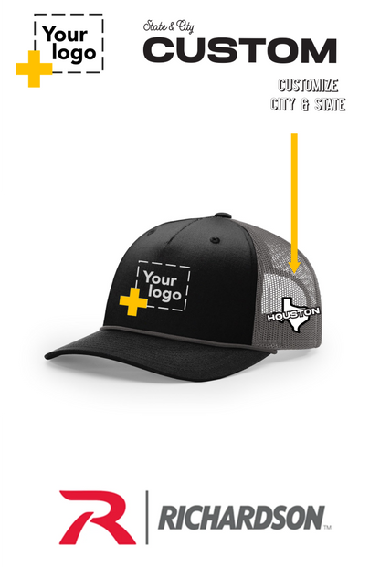 Custom Richardson 112FPR Trucker - City State Embroidered