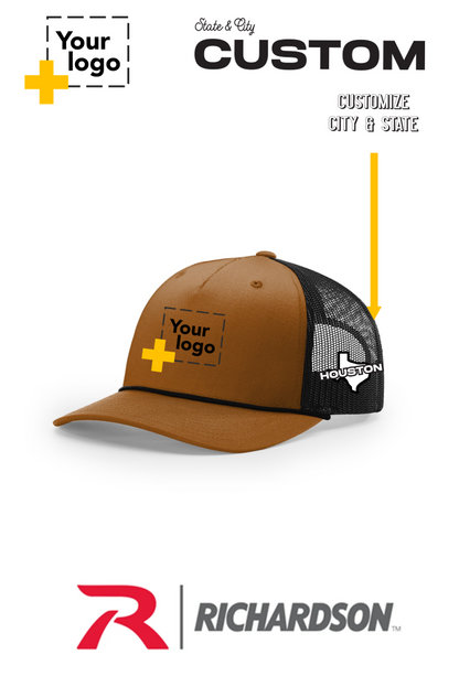 Custom Richardson 112FPR Trucker - City State Embroidered
