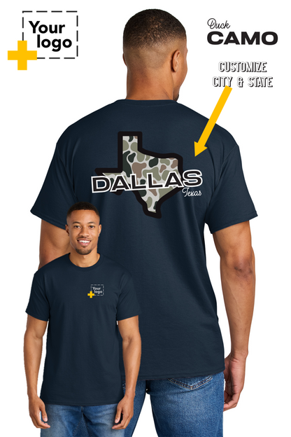Custom Gildan® DryBlend® 50 Cotton/50 Poly T-Shirt - Duck Camo