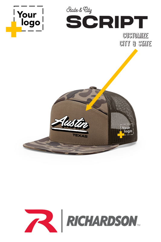 Custom Richardson 168P Trucker - Script Embroidered
