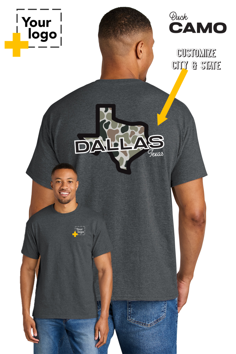 Custom Gildan® DryBlend® 50 Cotton/50 Poly T-Shirt - Duck Camo