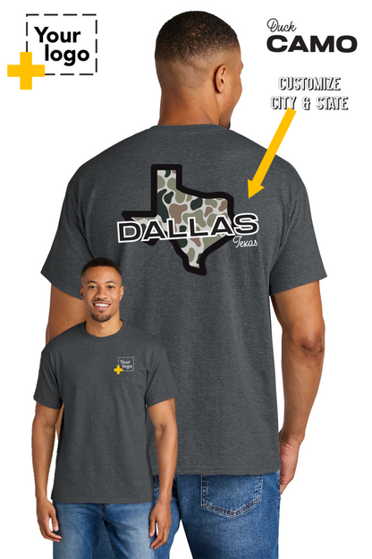 Custom Gildan® DryBlend® 50 Cotton/50 Poly T-Shirt - Duck Camo