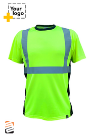 SS360º Basic - Yellow (Safety Green) - Class 2 - Type-R - UPF 40 - Reflective Safety Shirt