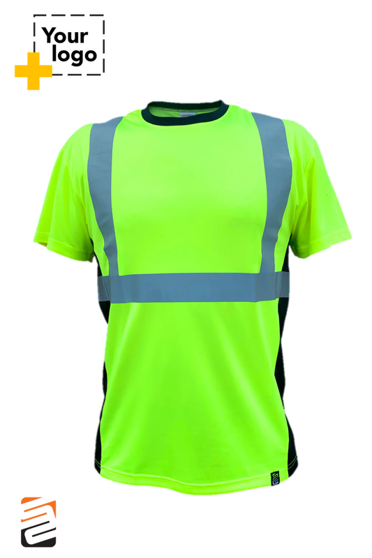 SS360º Basic - Yellow (Safety Green) - Class 2 - Type-R - UPF 40 - Reflective Safety Shirt