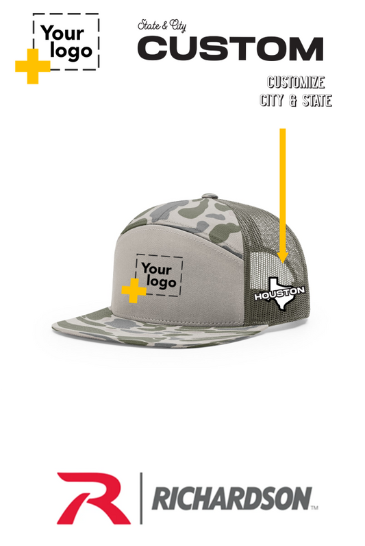 Custom Richardson 168P Trucker - City State Embroidered