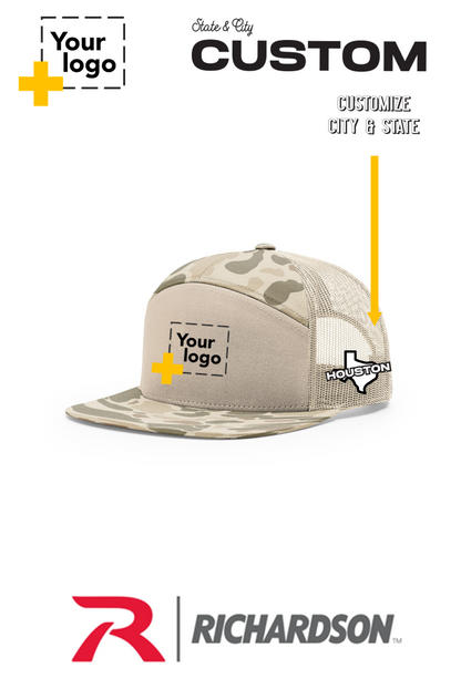 Custom Richardson 168P Trucker - City State Embroidered