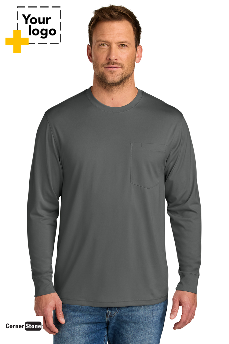 CornerStone® Workwear Pro Long Sleeve Pocket Tee