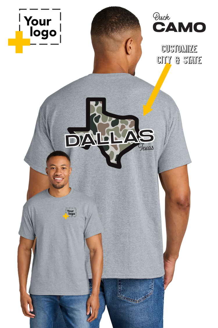 Custom Gildan® DryBlend® 50 Cotton/50 Poly T-Shirt - Duck Camo
