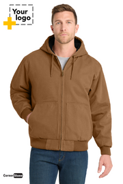 CornerStone® Washed Duck Cloth Insulated Hooded Work Jacket