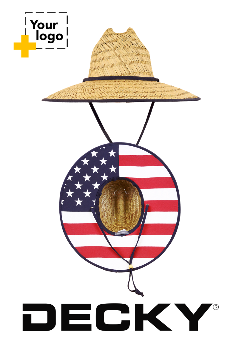 Decky Mat Straw Lifeguard Hat