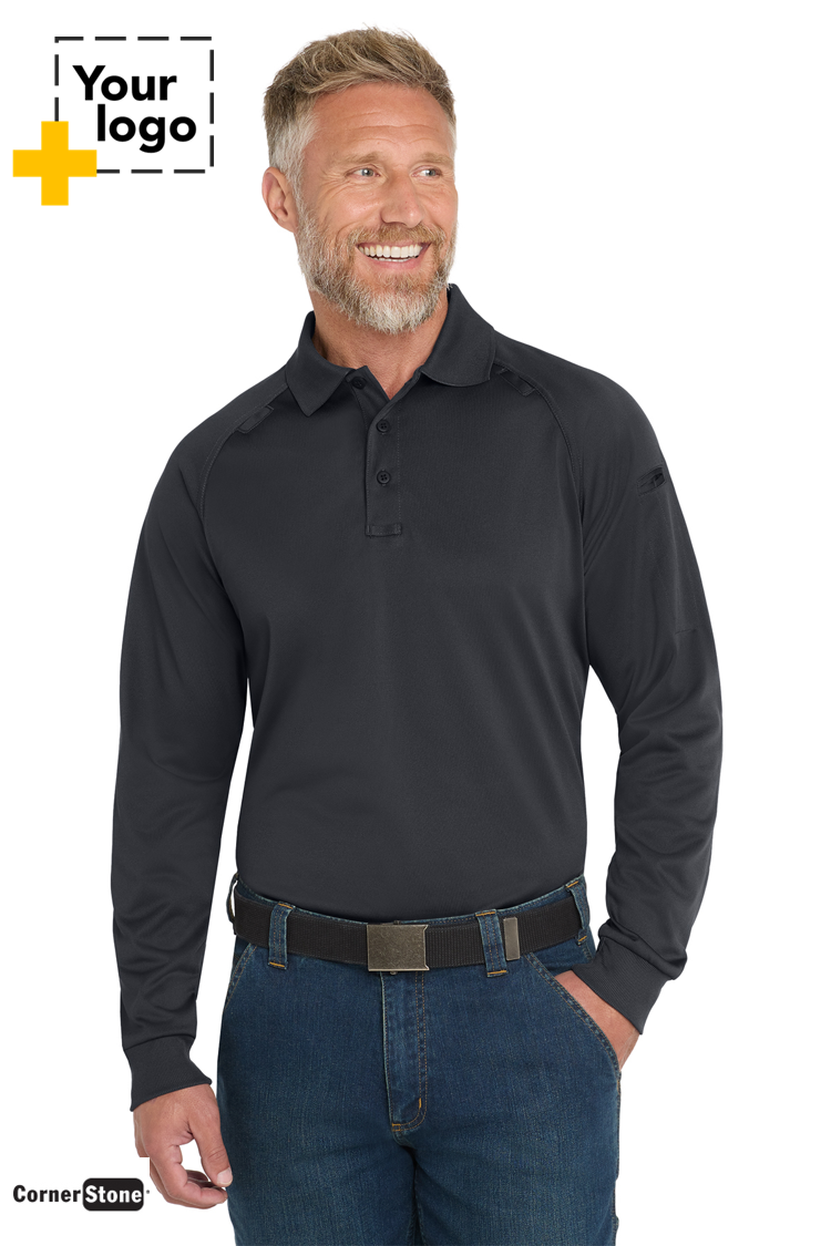 CornerStone® Select Long Sleeve Snag-Proof Tactical Polo