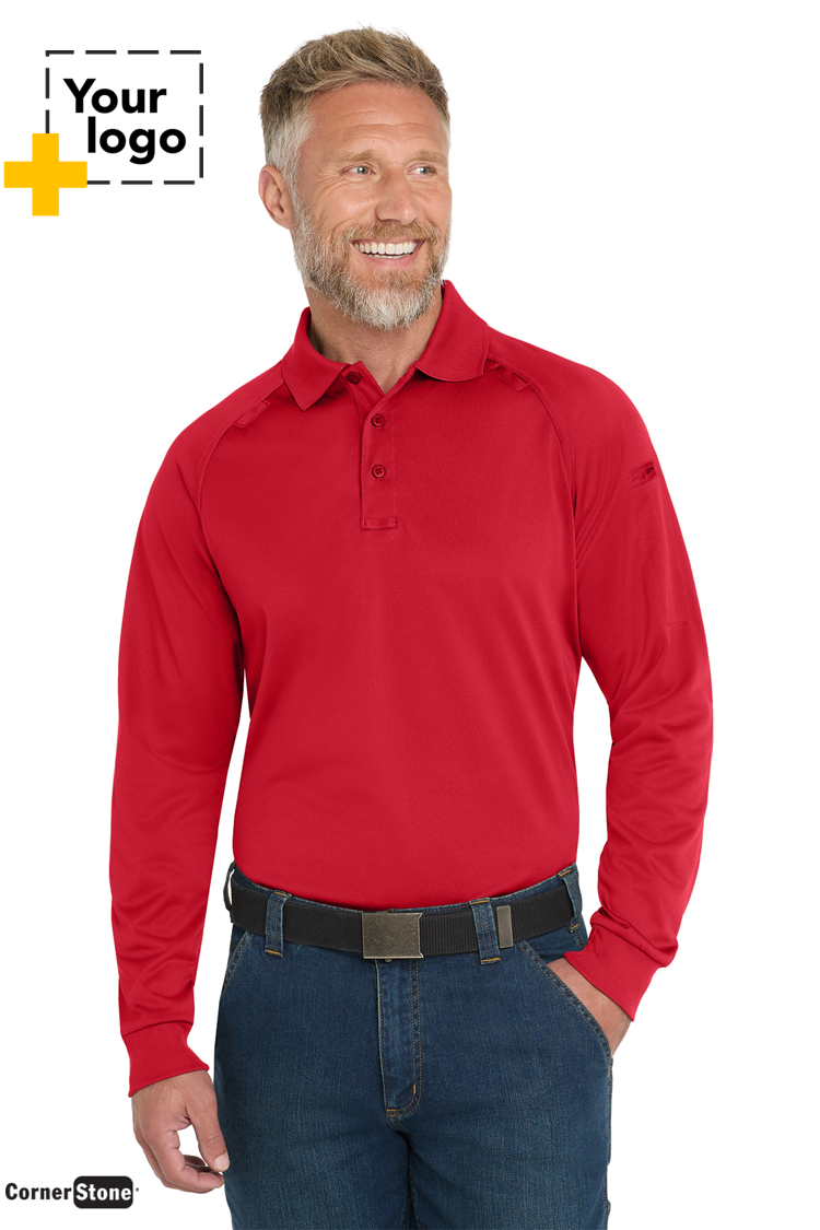 CornerStone® Select Long Sleeve Snag-Proof Tactical Polo