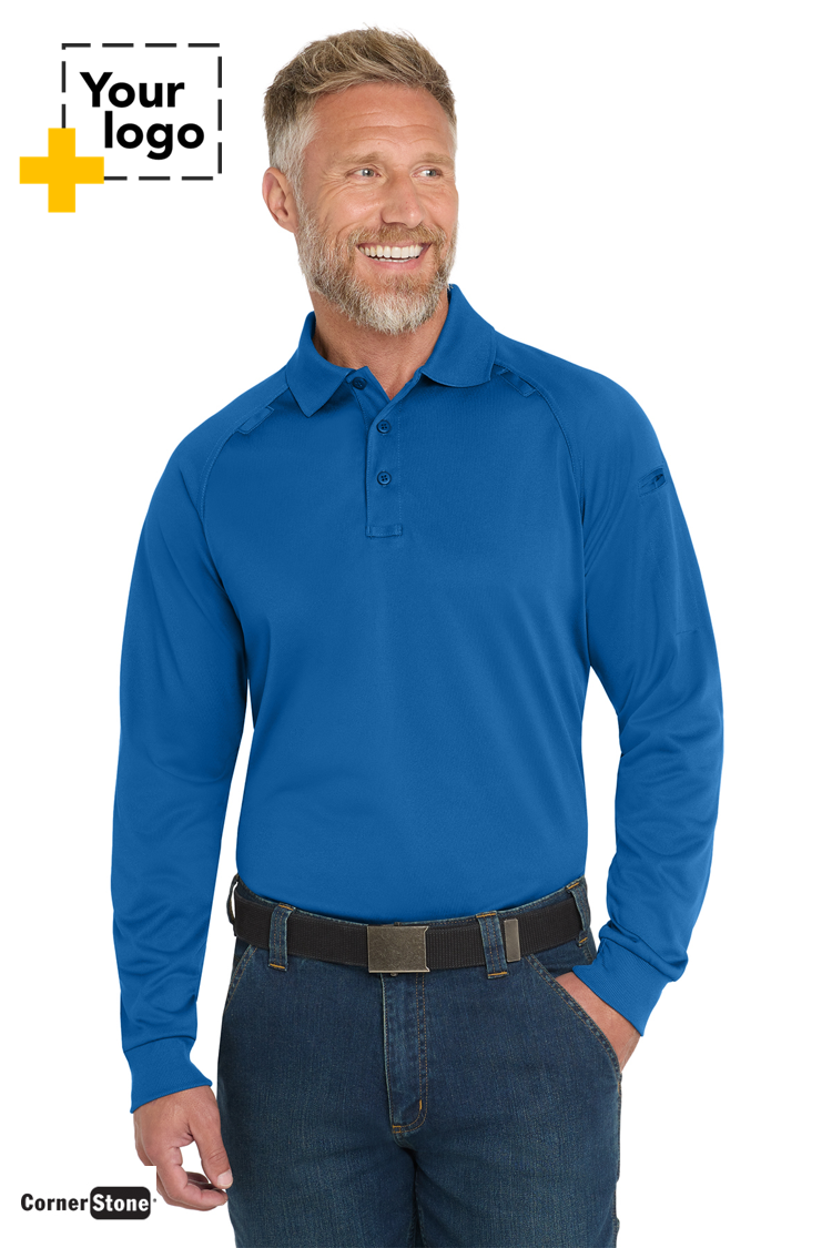 CornerStone® Select Long Sleeve Snag-Proof Tactical Polo