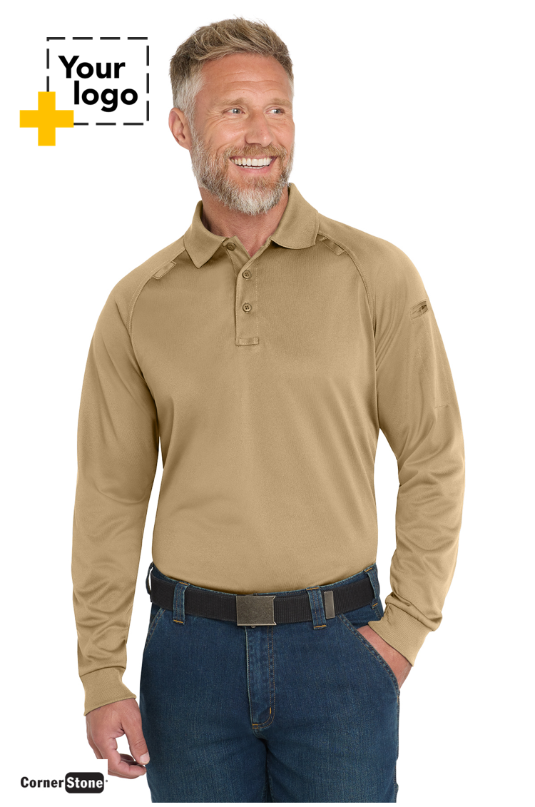CornerStone® Select Long Sleeve Snag-Proof Tactical Polo