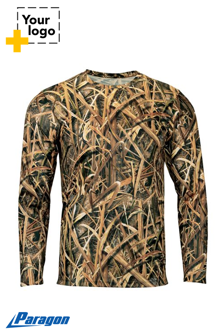 Performance Camo Print Long Sleeve T-Shirt