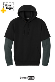 CornerStone® Tough Fleece Layered Hoodie