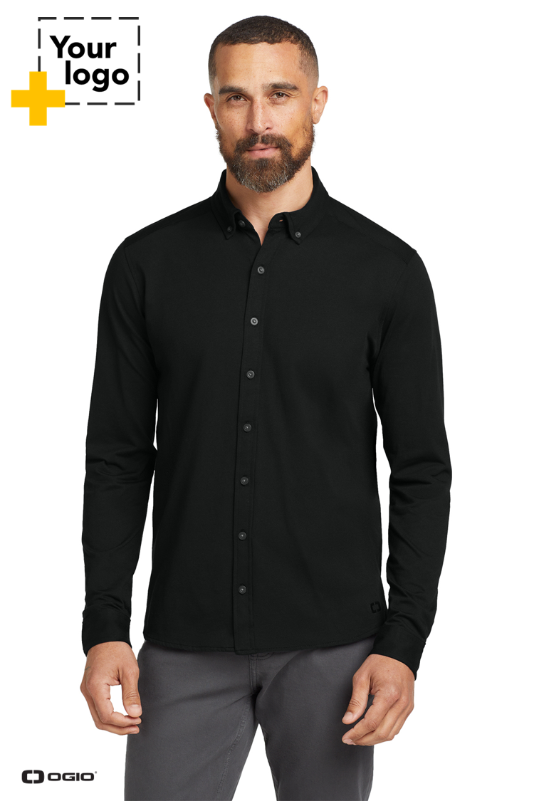 OGIO® Code Stretch Long Sleeve Button-Up