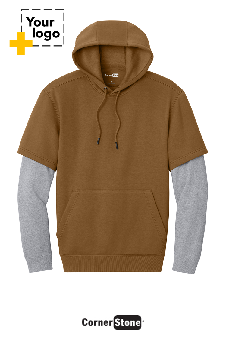 CornerStone® Tough Fleece Layered Hoodie