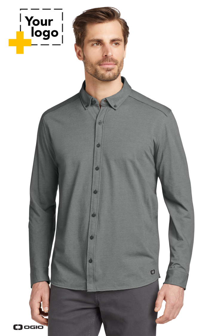 OGIO® Code Stretch Long Sleeve Button-Up