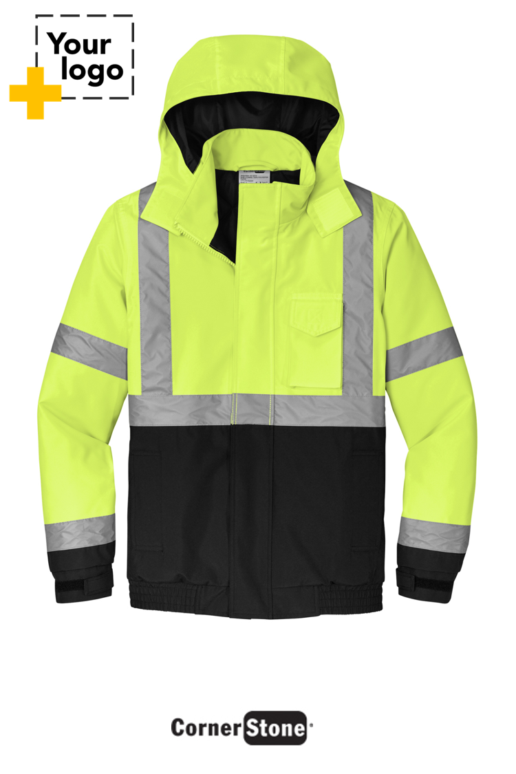CornerStone® ANSI 107 Class 3 Economy Waterproof Insulated Bomber Jacket