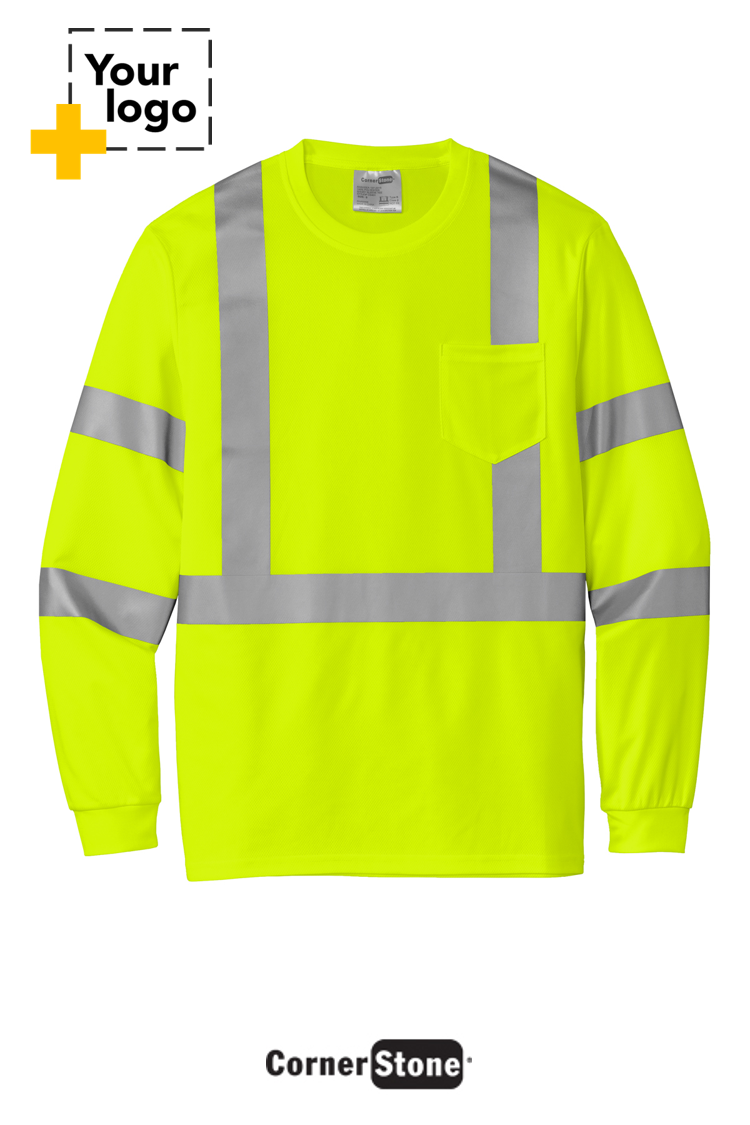 CornerStone® ANSI 107 Class 3 Mesh Long Sleeve Tee