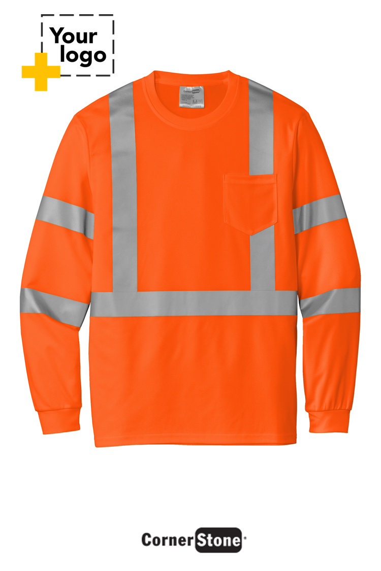 CornerStone® ANSI 107 Class 3 Mesh Long Sleeve Tee