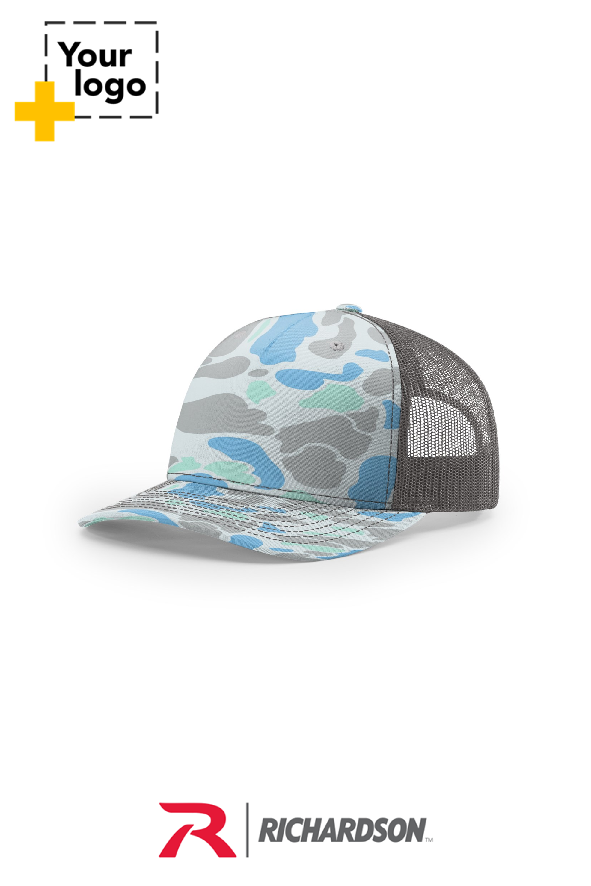 Richardson 112PFP PRINTED FIVE PANEL TRUCKER