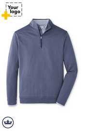 Peter Millar Men's Perth Performance Melange Quarter-Zip