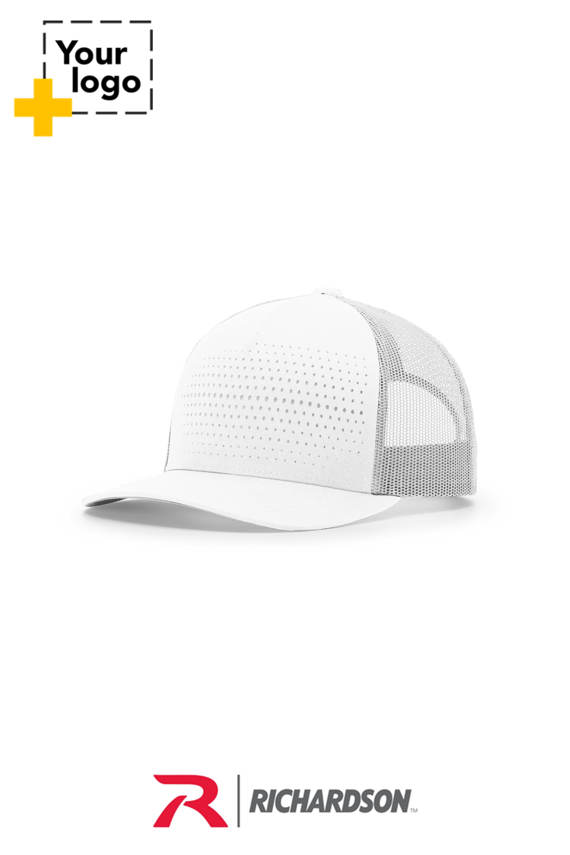 Richardson 163 LASER CUT FIVE PANEL TRUCKER