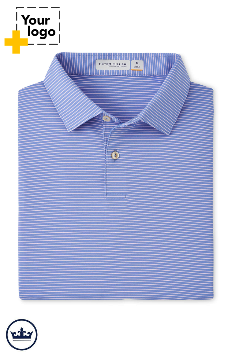 Peter Millar Men's Featherweight Stripe Performance Polo
